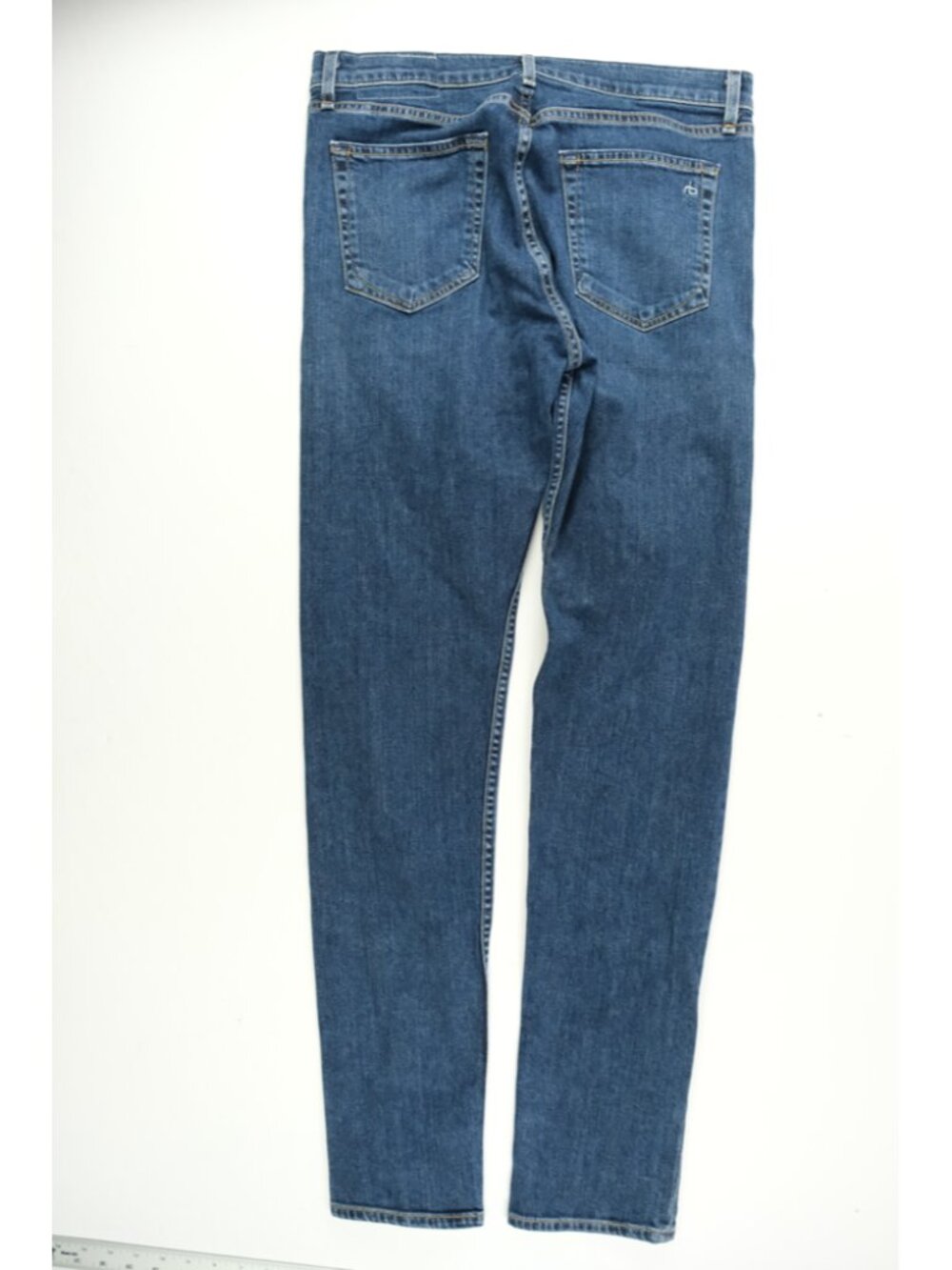 Rag & Bone Mid Wash Blue Mens Size 31 Fit 2 Skinny Leg Leg Casual Denim Jeans - Picture 2 of 8